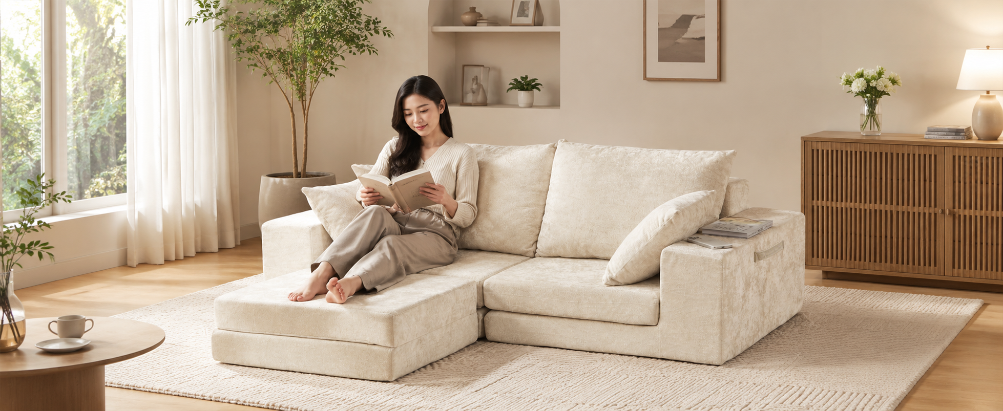 Amazon｜baokaisソファー 1台多役 3人掛け 幅160cm 3人掛け ソファー